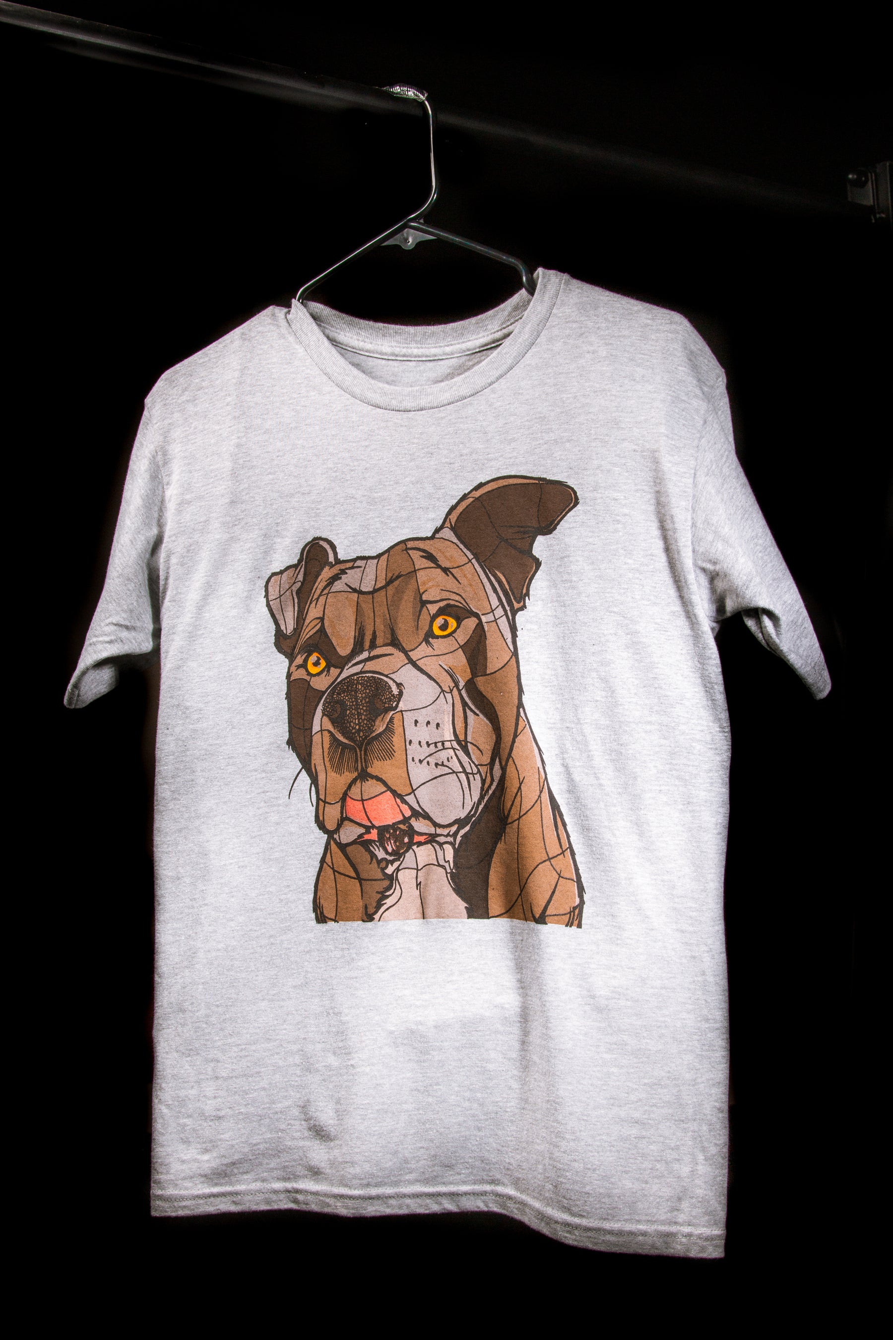 Gray Bart Pitbull T-shirt